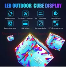 Schermo LED a Cubo Magico Pannello Segnaletico Schermo LED Interno Pannello Video Wall Display Schermo P3 P4 Display LED Display LED Interno
