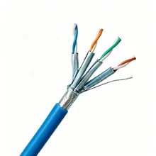 Özelleştirilmiş Veri Kablosu FTP/SFTP CAT6A İzleme Güvenlik Sistemi İletişim Ağı Kablosu