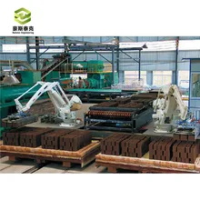 Macchina per la produzione di mattoni completamente automatica con robot per impilamento ad alto livello per linea di produzione di mattoni