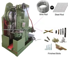 Automatische Gewindeschneidmaschine für Schraubenbolzen Vertikale Schraubenbolzen-Walzmaschine