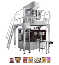 Macchina automatica per il riempimento, sigillatura e imballaggio di noci/ granuli multifunzione rotativa