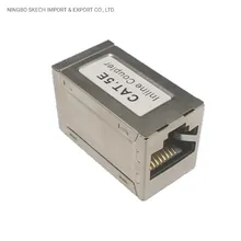Cat5e/CAT6/CAT6A FTP/STP RJ45-RJ45 8p8c Kalkanlı Inline Bağlayıcı Keystone Jack RJ45 Bağlantı Ağı FTP Inline Bağlayıcı Modül Jack
