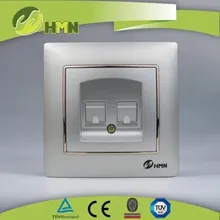 Pannello standard PC dell'UE RJ11 RJ45 Presa a muro doppia Tel e Datd