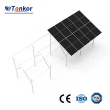 Hệ thống giá đỡ năng lượng mặt trời gắn đất bằng thép carbon đôi