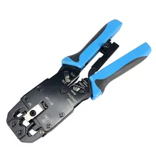 เครื่องมือบีบสายเคเบิลเครือข่ายสำหรับ RJ10 RJ11 RJ12 RJ45 4P/6P/8P/10P