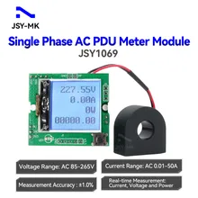 Jsy1069 وحدة قياس الطاقة الكهربائية أحادية الطور مع شاشة LCD