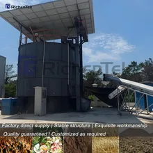 Máquina de Compostagem Automática de Esterco de Frango com Controle de Um Botão para o Processo de Fermentação