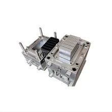 Maßgeschneiderte Design-Batteriehalterform Kunststoffgehäuse Spritzgussverarbeitung Kunststoffspritzguss Auto-Akkuboxbehälter