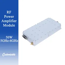50W 5000-6000MHz โมดูล PA พร้อมฟังก์ชันป้องกันกระแสเกินสำหรับระบบการสื่อสารเซลลูลาร์
