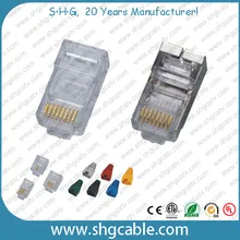 8p8c Cavo di rete Cat5e CAT6 Spina modulare RJ45