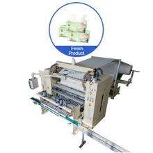 Máquina de papel tissue facial en forma de V con sistema de transferencia automática