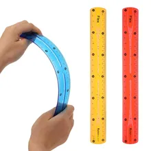 โปรโมชั่นราคาต่ำ เครื่องเขียน PVC สีไม้บรรทัดนุ่ม 15cm เครื่องเขียนนักเรียน ไม้บรรทัดยืดหยุ่นพลาสติก 30cm ไม้บรรทัดโรงเรียน