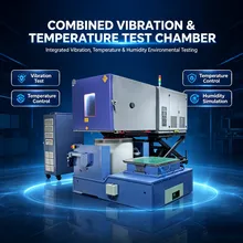 Tre camera di prova ambientale completa, macchina per test combinati di temperatura, umidità e vibrazione