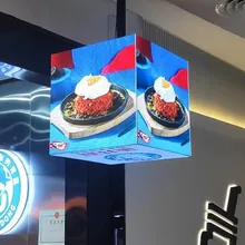Sinal de Cubo Mágico de LED Personalizado para Exterior P2.5 Tela de Vídeo de LED Cubo de Exibição de LED