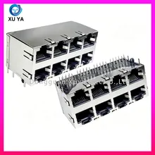 Multi Porta Stack RJ45 Connettore LAN Metallico Shielded con Filtro Integrato Fabbrica