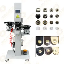 Máquina Automática Multifuncional de Fixação de Botões para Tampas