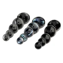Boutons en plastique de design régulier, couleur personnalisée, style large pour vêtements