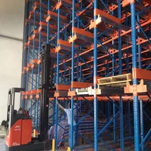 Çok Katmanlı Otomatik Depo Raf Sistemi Endüstriyel Palet Radyo Shuttle Rafı Depolama için
