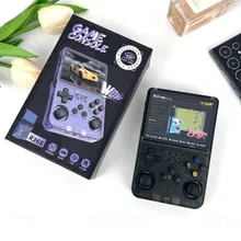 Heiß R36s Tragbare Spielkonsolen Rk3326 Videospielkonsole Offenes System 3.5-Inch IPS-Bildschirm
