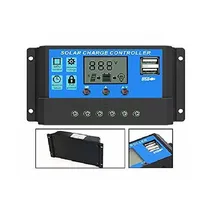 Controlador de Carga Solar Automático Flagsun 20A 12V/24V para Sistema de Painel Solar