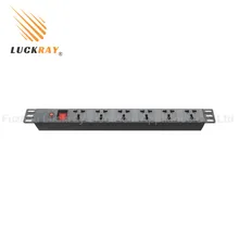 وحدة توزيع الطاقة مع مفتاح إدخال 230V 10A مع حماية من الحمل الزائد