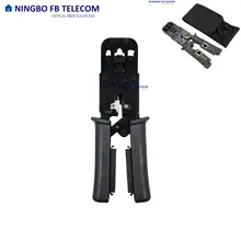 เครื่องมือบีบสาย OEM พร้อมตัดและลอก 4/6/8 ขา, Rj11, Rj12, RJ45