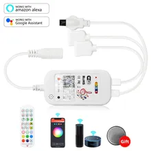 Controllore Smart WiFi RGB con APP/Telecomando Controllo Vocale Alexa Google Assistant