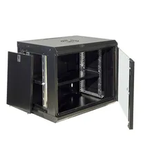 Fábrica de Personalización 9u Rack de Servidor CCTV de Metal DDF Gabinete de Servidor de Red Rack Montado en Pared