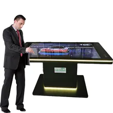 65inch ระบบแอนดรอยด์ วินโดว์ ชาร์จไร้สาย โมดูล NFC สายไฟ LED เครื่องจ่ายเหรียญ โต๊ะ LCD แบบสัมผัสโต้ตอบ
