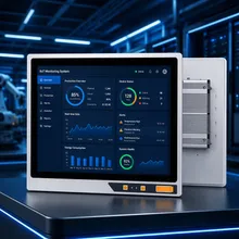 PC de panel industrial para automatización de fábricas, computadora de control con pantalla táctil de 15 pulgadas