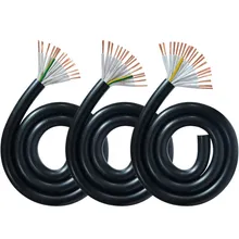 Cáp điều khiển linh hoạt cao Trvv lõi đồng bện nguyên chất 44 24 32 18 12 8 6 4core 0.2mm 0.5mm 1mm 0.75mm 0.3mm 1.5mm 2.5mm 4mm