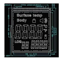Design Personalizzato 7segment Display LCD Display Grafico Modulo con Retroilluminazione LCD