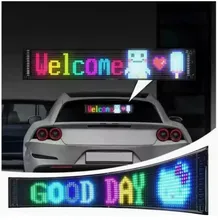 Pantalla de panel LED digital flexible RGB con matriz LED, patrón de texto de grafiti, control de aplicación por USB y Bluetooth