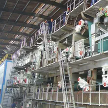 Machine de fabrication de papier ondulé à haute capacité système de traitement des déchets de papier