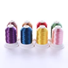 120d/2 1000m Set Benang Bordir Poliester Set Kotak Benang Kecil
