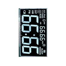 Pannello LCD trasparente segmentato personalizzato a trasmissione negativa Htn, modulo LCD