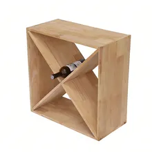 Giá đỡ rượu gỗ X tùy chỉnh với nhiều lựa chọn màu sắc khác nhau