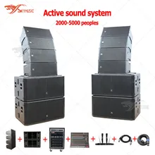 2000-5000 الناس ثنائي 10 بوصات نظام الصوت النشط نظام صف خطي