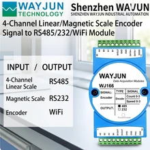 4-Channel ไม้บรรทัดแม่เหล็กสำหรับการจัดเรียง 5MHz สัญญาณพัลส์ความเร็วสูงไปยัง RS485 ระบบเมส