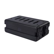 กล่องเก็บแบบสแตนดาร์ดกันน้ำ PP ที่ซ้อนกันได้ 3u กล่องรางฉีด 19"
