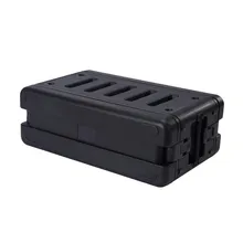กล่องเก็บแบบสแตนดาร์ดกันน้ำ PP ที่ซ้อนกันได้ 3u กล่องรางฉีด 19"