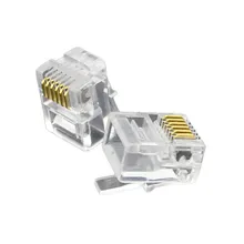 Cable UTP Tipo Cat. 3 Rj12 Conector Terminal 6p6c Rj12 Enchufe Modular