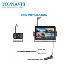 Sistema di telecamera wireless da 7 pollici per retromarcia / vista posteriore / retromarcia con DVR