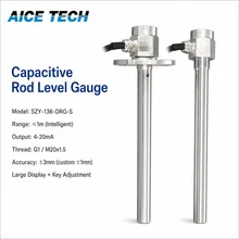 Sensore di livello capacitivo per acqua, olio, sensore di livello per polveri, sonda di carburante a capacitance, livello basato su capacitance e ammittanza