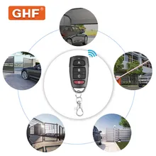 433MHz Telecomando Universale per Controllo Porta del Garage Clonazione Codice Fisso 4 Telecomando per Tenda a Pulsante