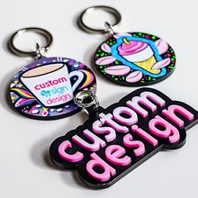 Chaveiro de Silicone de Anime em Cartoon Personalizado Chaveiros de Borracha Macia 2D Chaveiro de PVC Personalizado Chave Personalizada