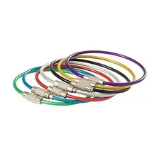 Portachiavi in acciaio inossidabile rivestito in PVC colorato
