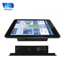 10.1 Inci IP65 Jendela Android Linux 10 Titik LCD Layar Sentuh Tahan Banting Semua dalam 1 Tanpa Kipas Embedded Panel PC Industri