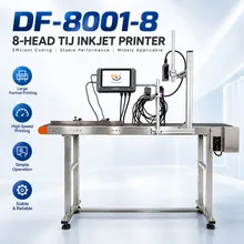 Df-8000 Stampante Inkjet ad Alta Risoluzione Multi Testa per Codici QR, Codici a Barre, Logo e Stampa di Dati Variabili