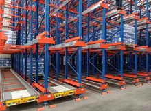 Système automatisé de stockage et de récupération de palettes en rack d'entrepôt Systèmes RGV